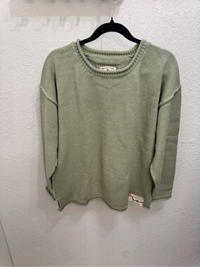 Free People We The Free Ella Roll Neck Sweater | Sage | Size X-Small